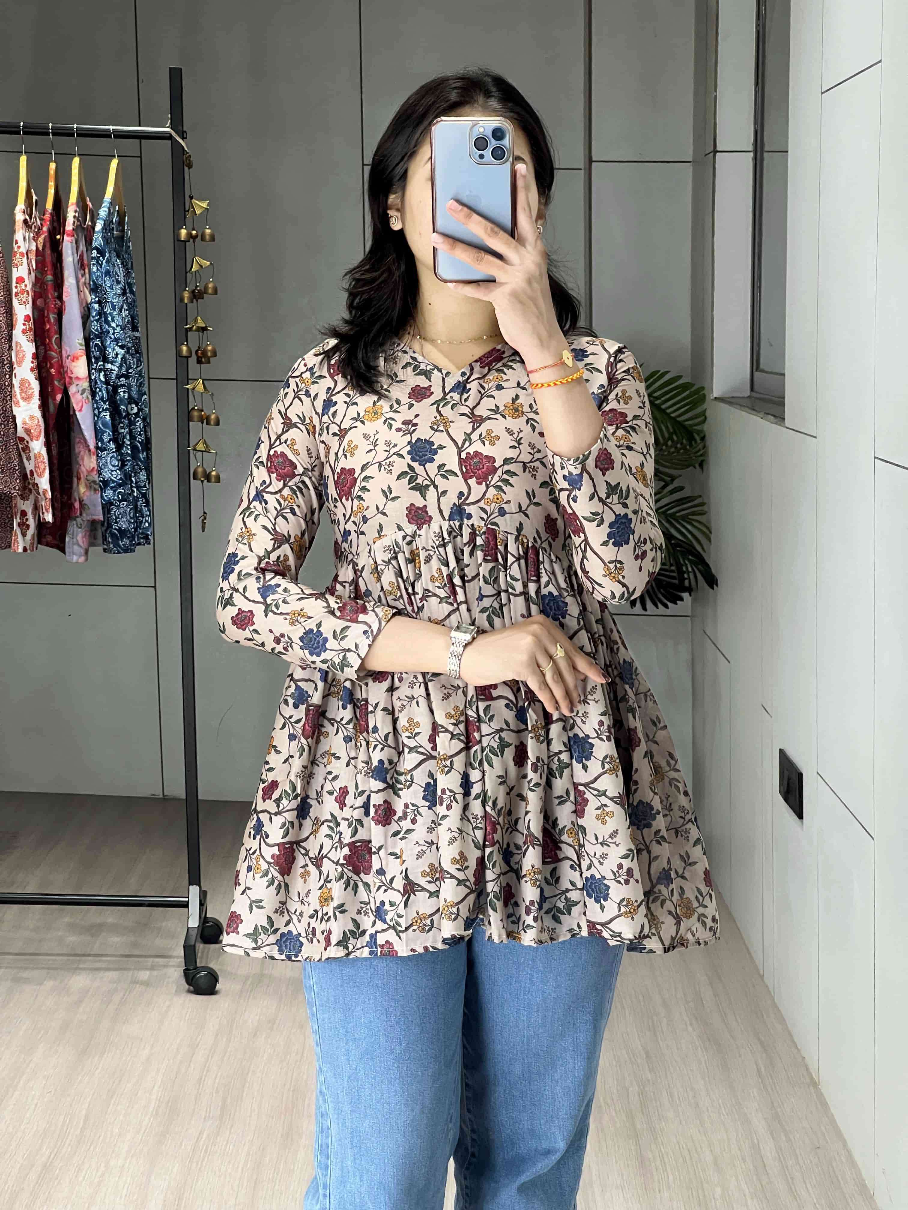 5003 COLOUR BY ASLIWHOLESALE DESIGNER PURE COTTON TUNIC-00135