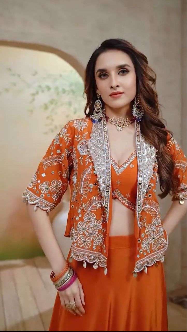 52 DESIGN BY ASLIWHOLESALE DESIGNER PURE RANGOLI SILK EMBROIDERY LEHENGAS-00287