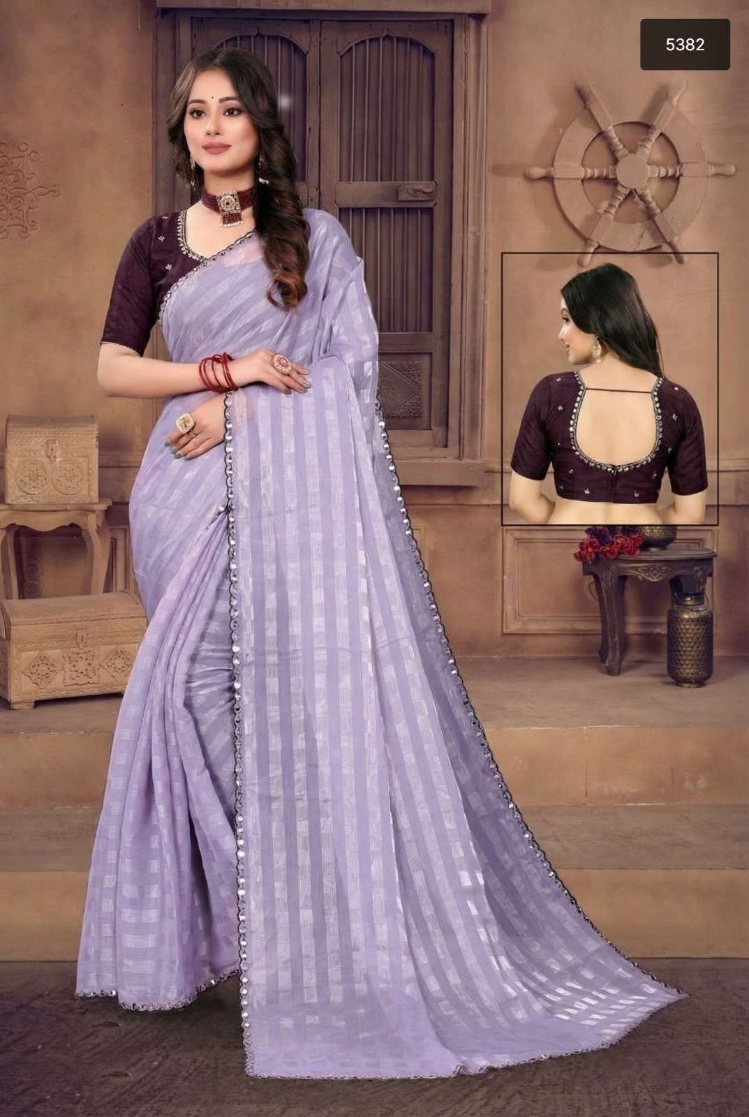 5382 COLOUR BY ASLIWHOLESALE DESIGNER PURE FANCY EMBROIDERY SAREES-00103