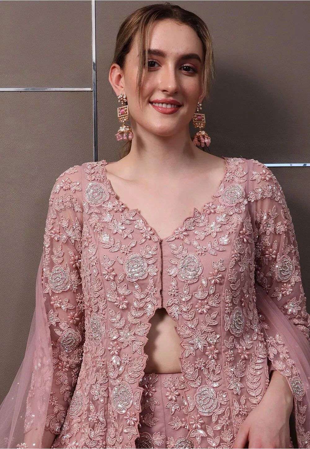 5945 HIT COLOUR BY ASLIWHOLESALE DESIGNER PURE FAUX GEORGETTE EMBROIDERY DRESSES-00242