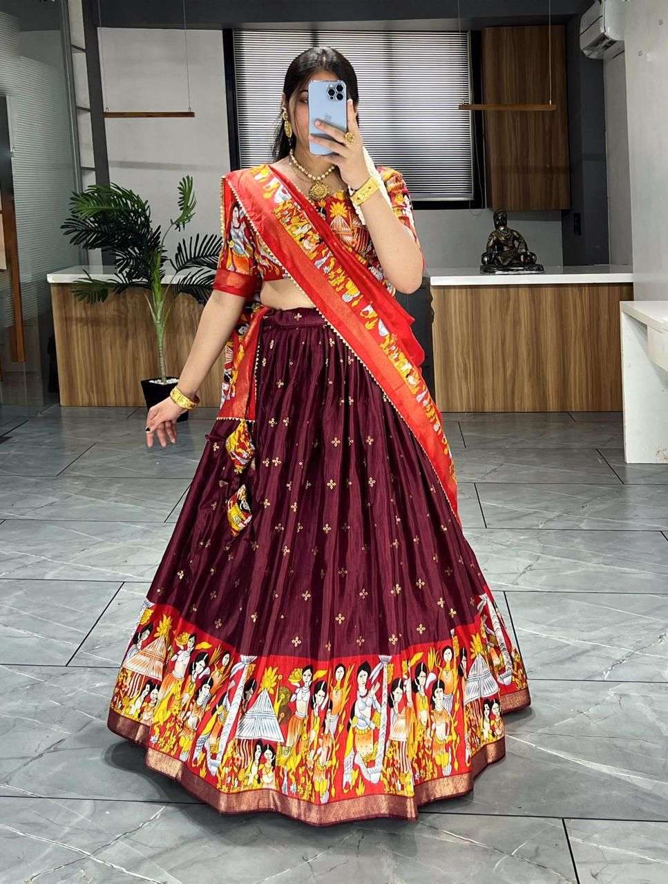 7108 COLOUR BY ASLIWHOLESALE DESIGNER PURE DOLA SILK LEHENGAS-00135