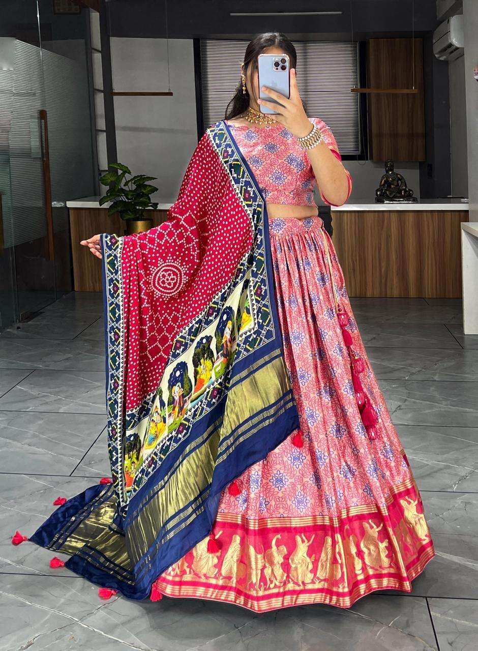 7123 COLOUR BY ASLIWHOLESALE DESIGNER PURE GAJJI SILK LEHENGAS-00135