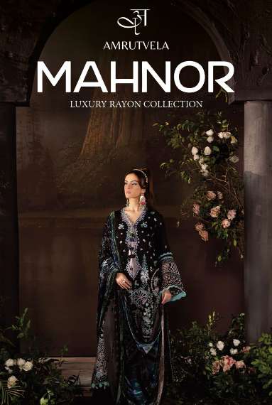 AMRUTVELA MAHNOOR 1601 TO 1606 SERIES PURE RAYON EMBROIDERY PAKISTANI DRESSES-00201