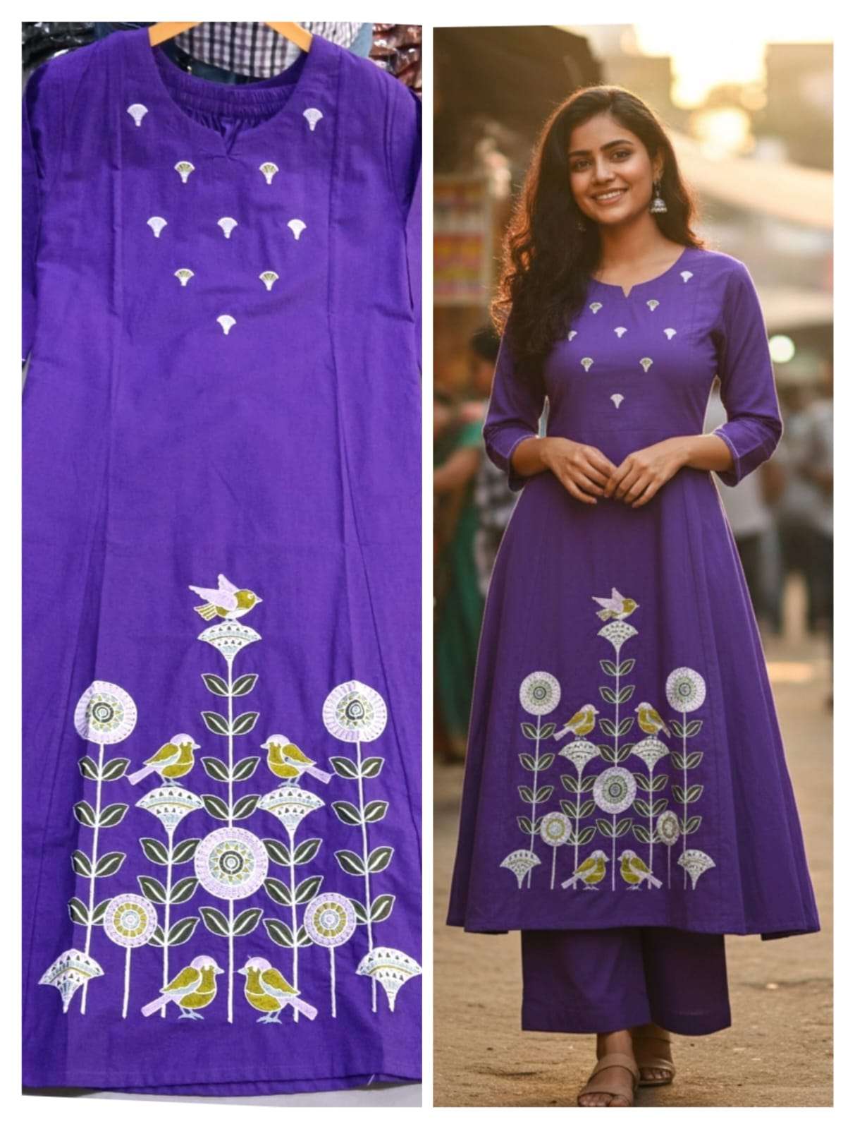 BALLIKA LIFESTYLE OVIRA VOL-01 PURE LINEN COTTON EMBROIDERY DRESSES-00316