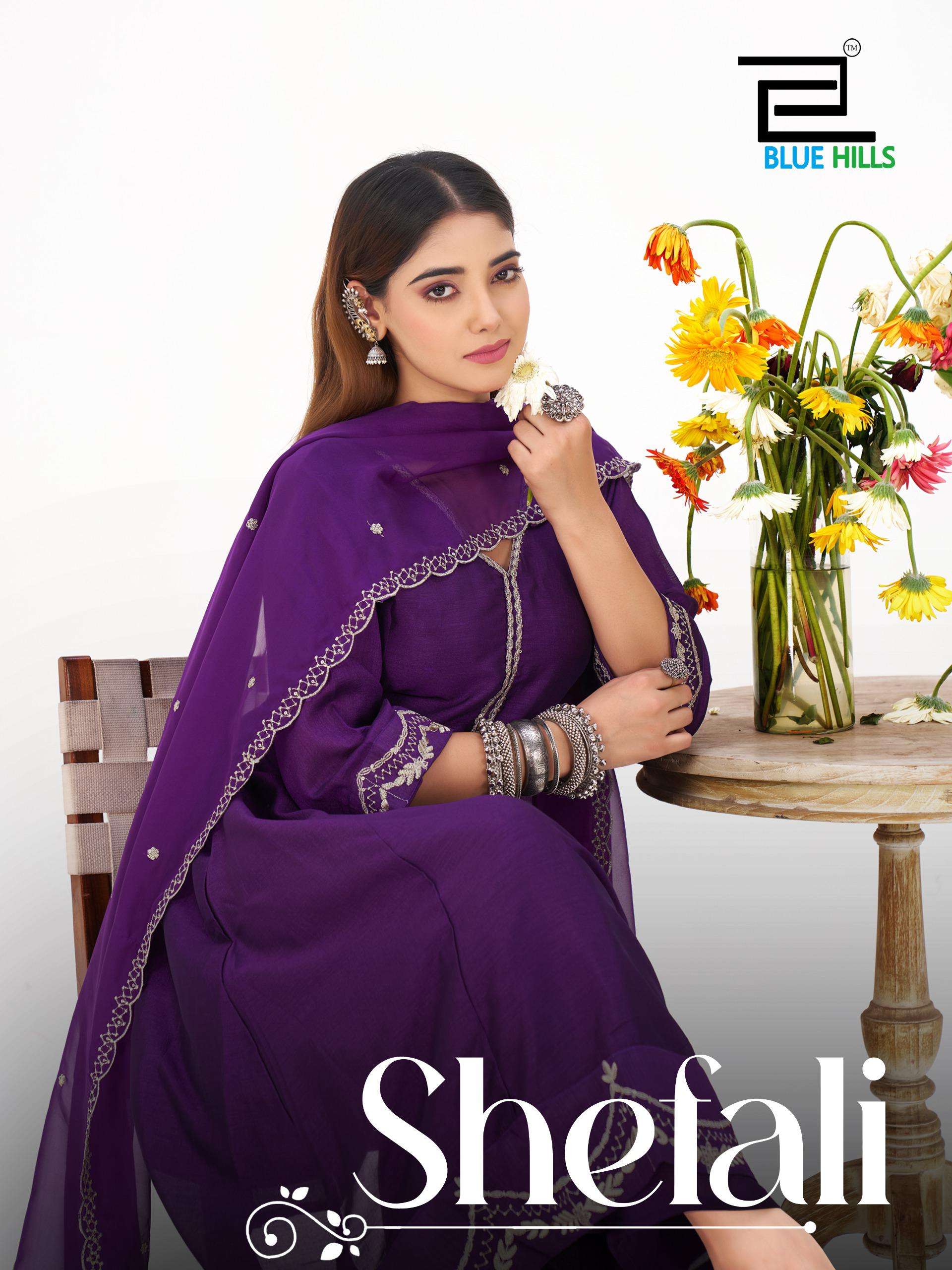 BLUE HILLS SHEFALI PURE ORGANZA EMBROIDERY DRESSES-00099