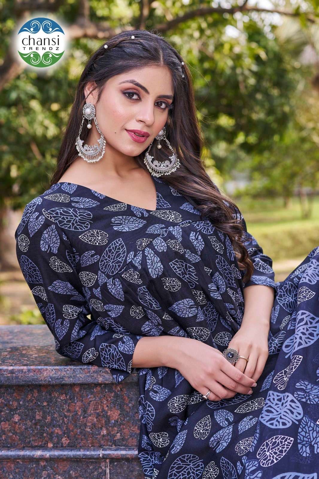 CHANSI TRENDZ KSHIRABDIJA PURE POLY COTTON PRINTED DRESSES-00303