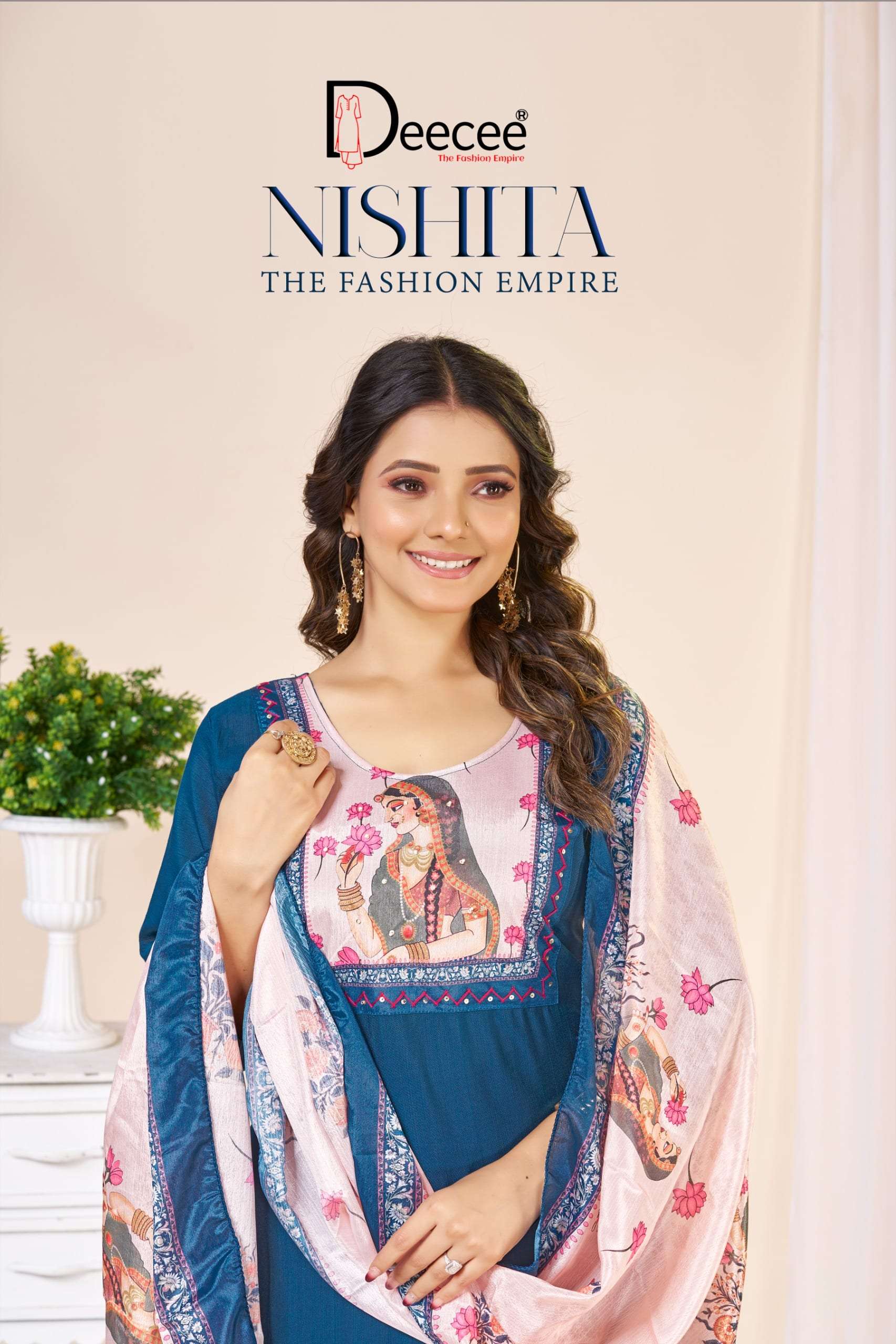 DEE CEE NISHITA 01 TO 06 SERIES PURE VERTICAN EMBROIDERY DRESSES-00014