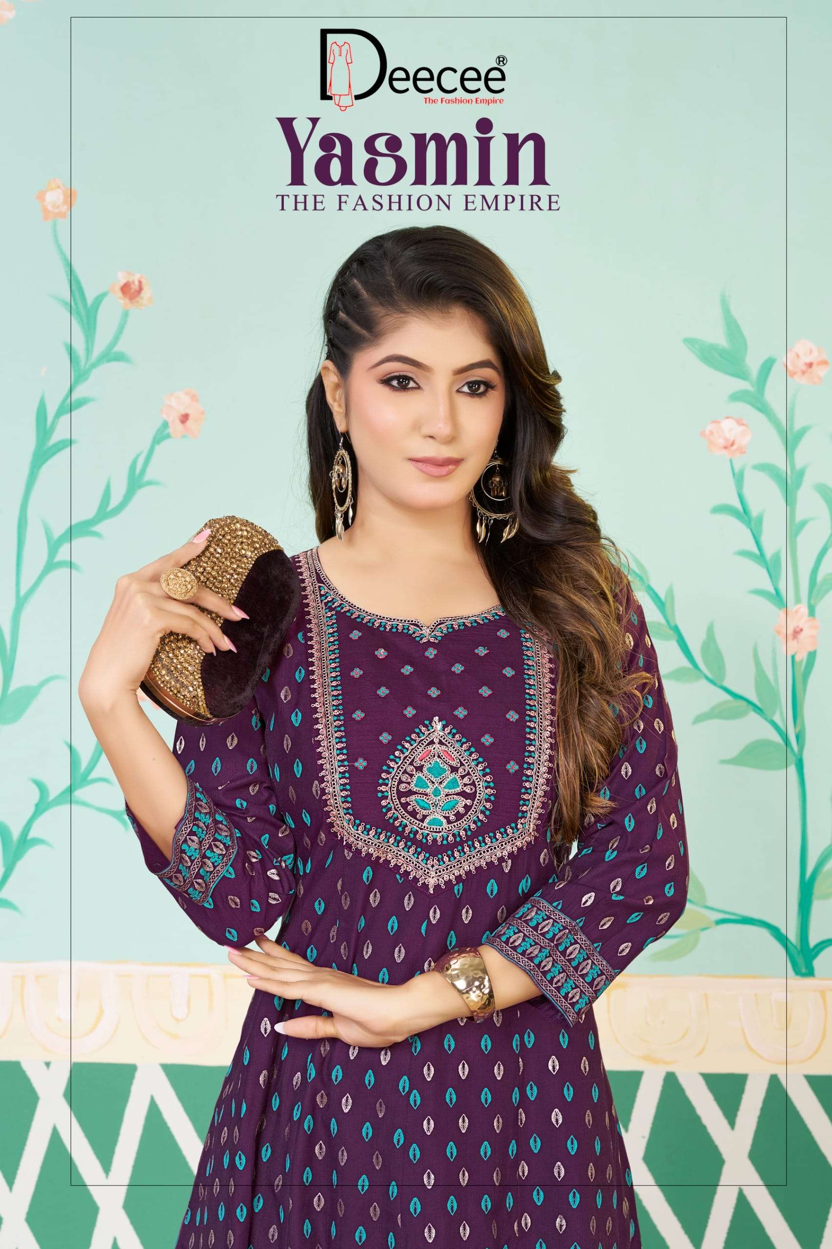 DEECEE YASMIN PURE VATICAN PRINTED KURTIS-00093