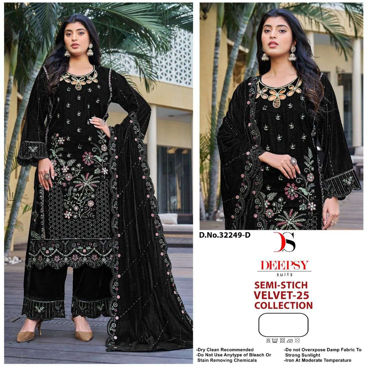  DEEPSY SUITS 32249 A TO D SERIES PURE VELVET EMBROIDERY DRESSES-00011