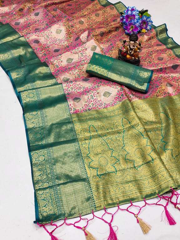 DRAUPADI BY ASLIWHOLESALE DESIGNER PURE SILK SAREES - 00125
