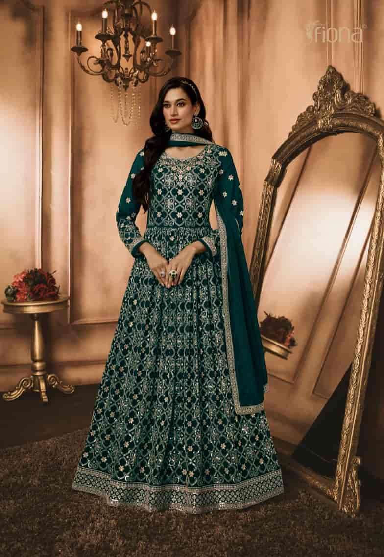 FIONA SHENAZ 51211 TO 51216 SERIES PURE FAUX GEORGETTE EMBROIDERY GOWNS-00028