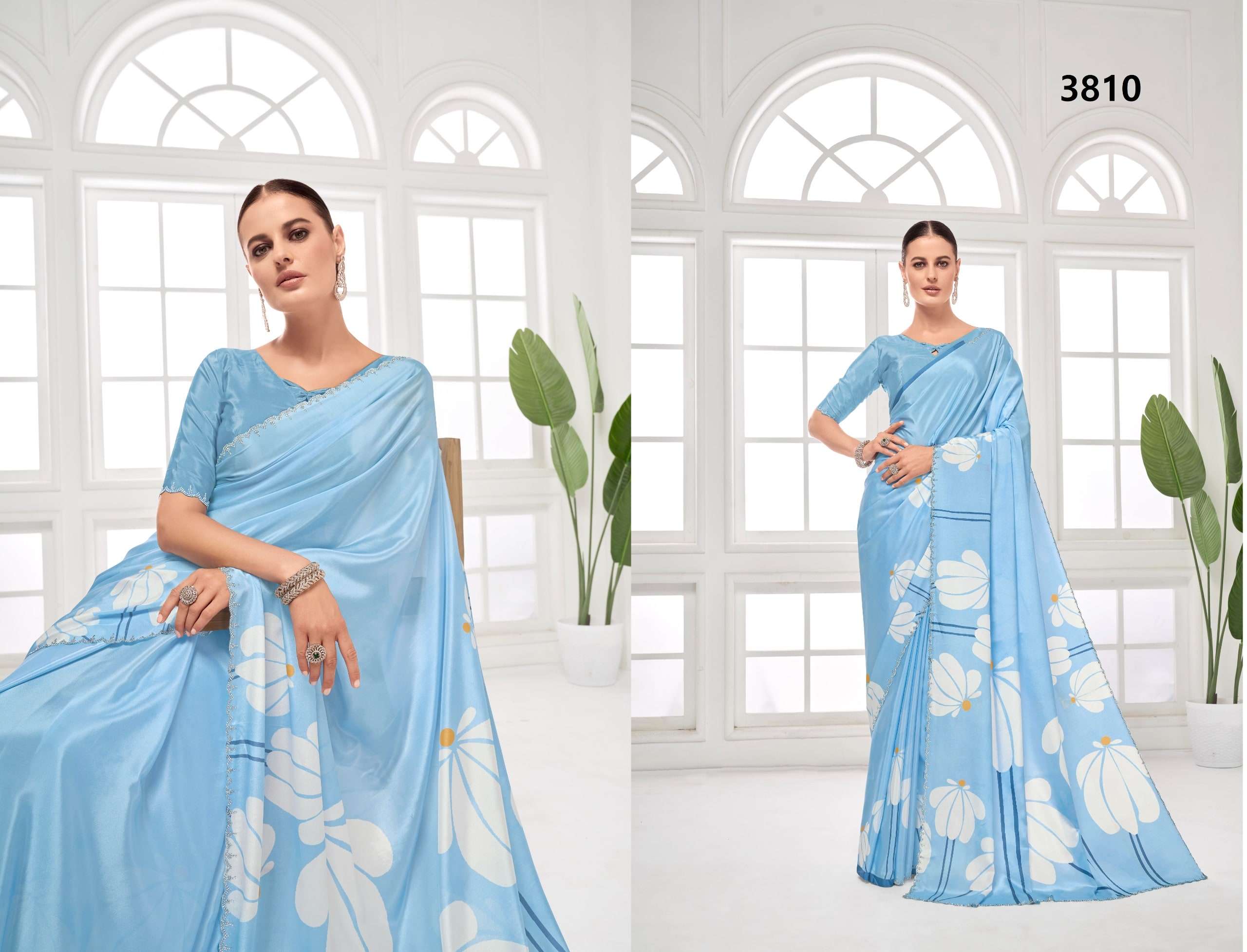 GARDENIA BY ASLIWHOLESALE DESIGNER PURE SILK CREPE SAREES-00137