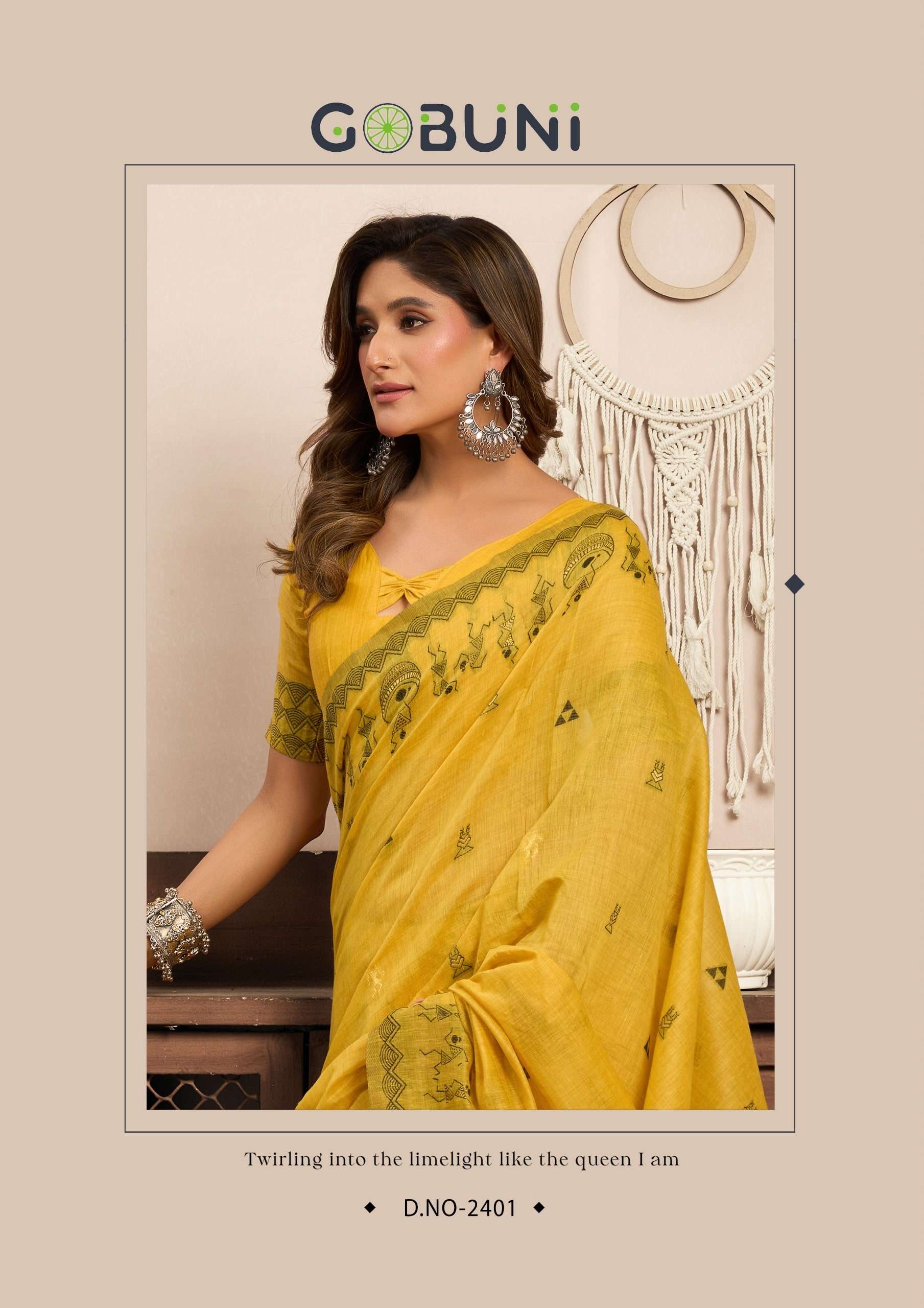GOBUNI SOWMYA PURE FANCY EMBROIDERY SAREES-00137