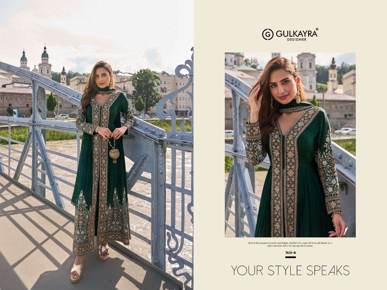GULKAYRA FIZA 7631-A TO 7631-C SERIES PURE CHINON EMBROIDERY DRESSES-00150