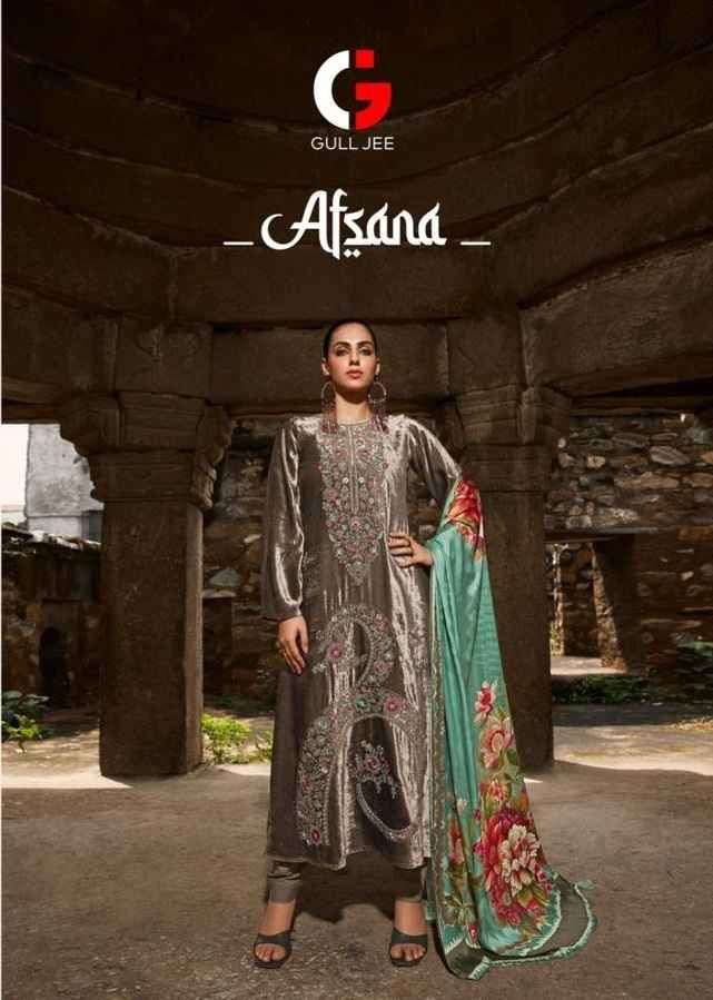 GULL JEE AFSANA 11001 TO 11006 SERIES PURE VELVET EMBROIDERY PAKISTANI DRESSES-00201