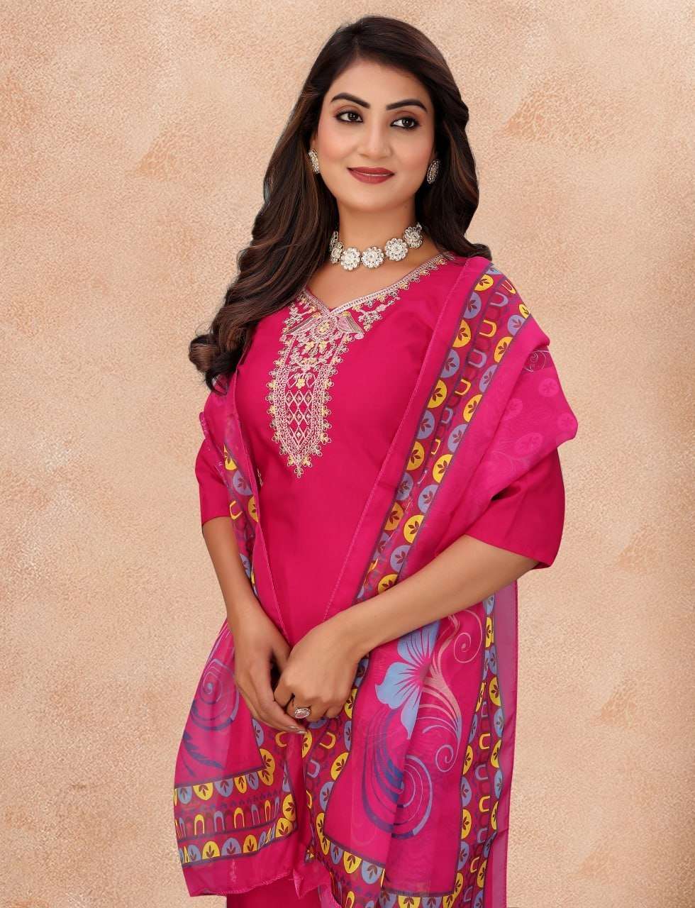 GUZARISH BY ASLIWHOLESALE DESIGNER PURE ORGANZA EMBROIDERY DRESSES-00265
