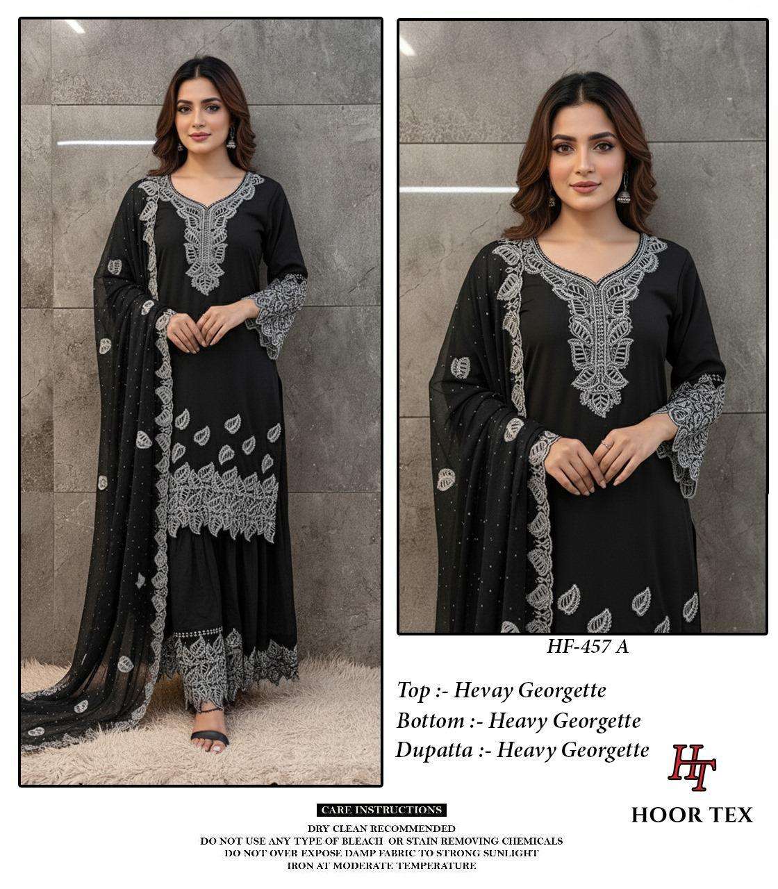 HOOR GTEX HF-475 A TO B SERIES PURE GEORGETTE EMBROIDERY PAKISTANI DRESSES-00020