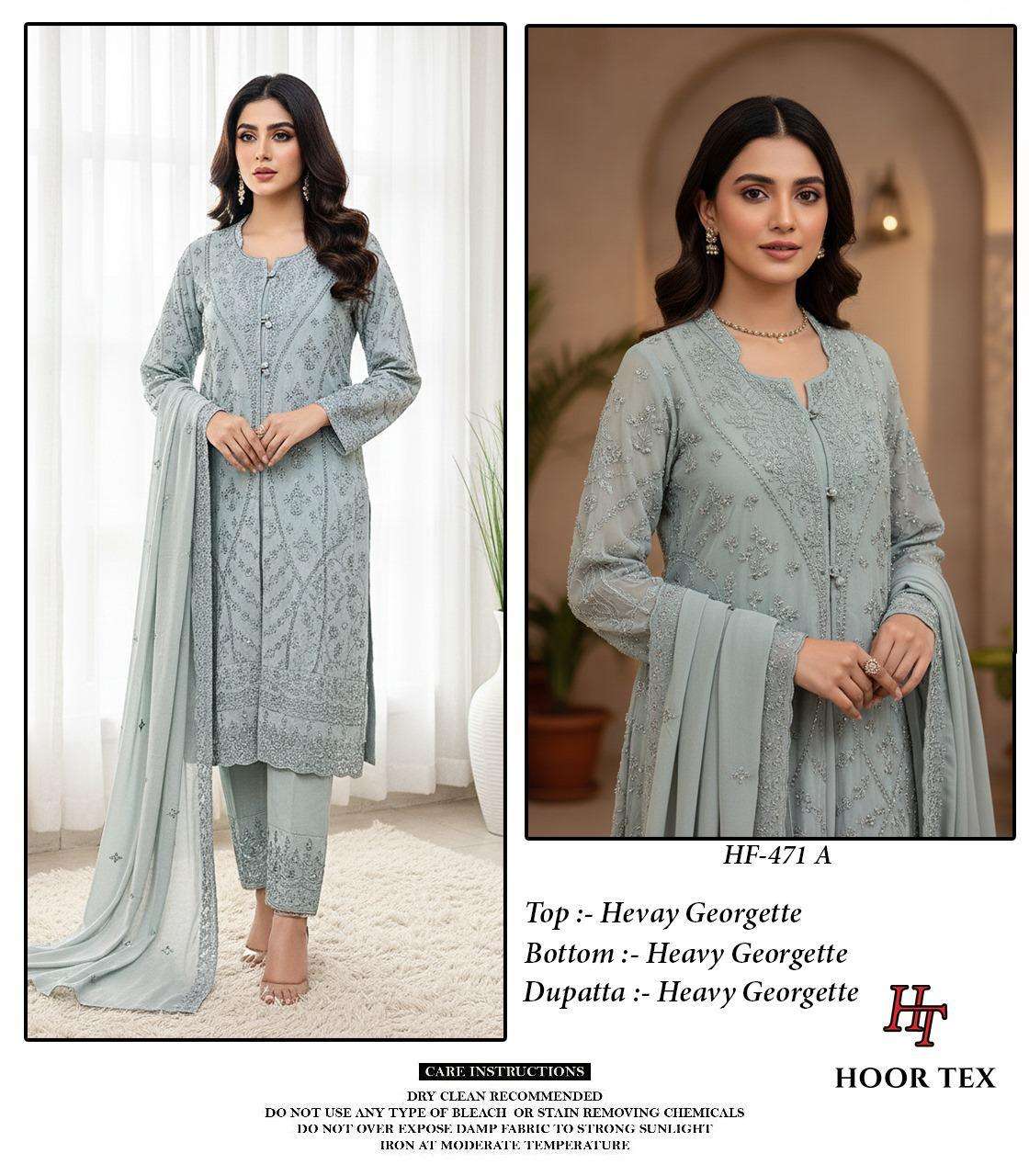 HOOR TEX HF-471 A TO D SERIES PURE GEORGETTE PAKISTANI DRESSES-00020