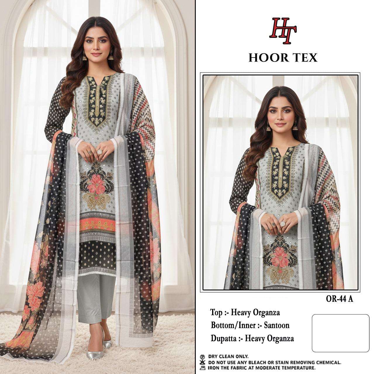 HOOR TEX OR-44 A TO D SERIES PURE GEORGETTE PRINTED PAKISTANI DRESSES-00020
