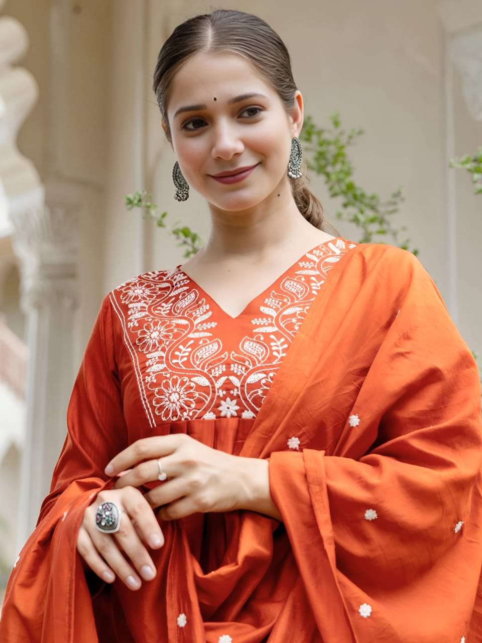 JESSY BY ASLIWHOLESALE DESIGNER PURE VISCOSE EMRBOIDERY DRESSES-00264
