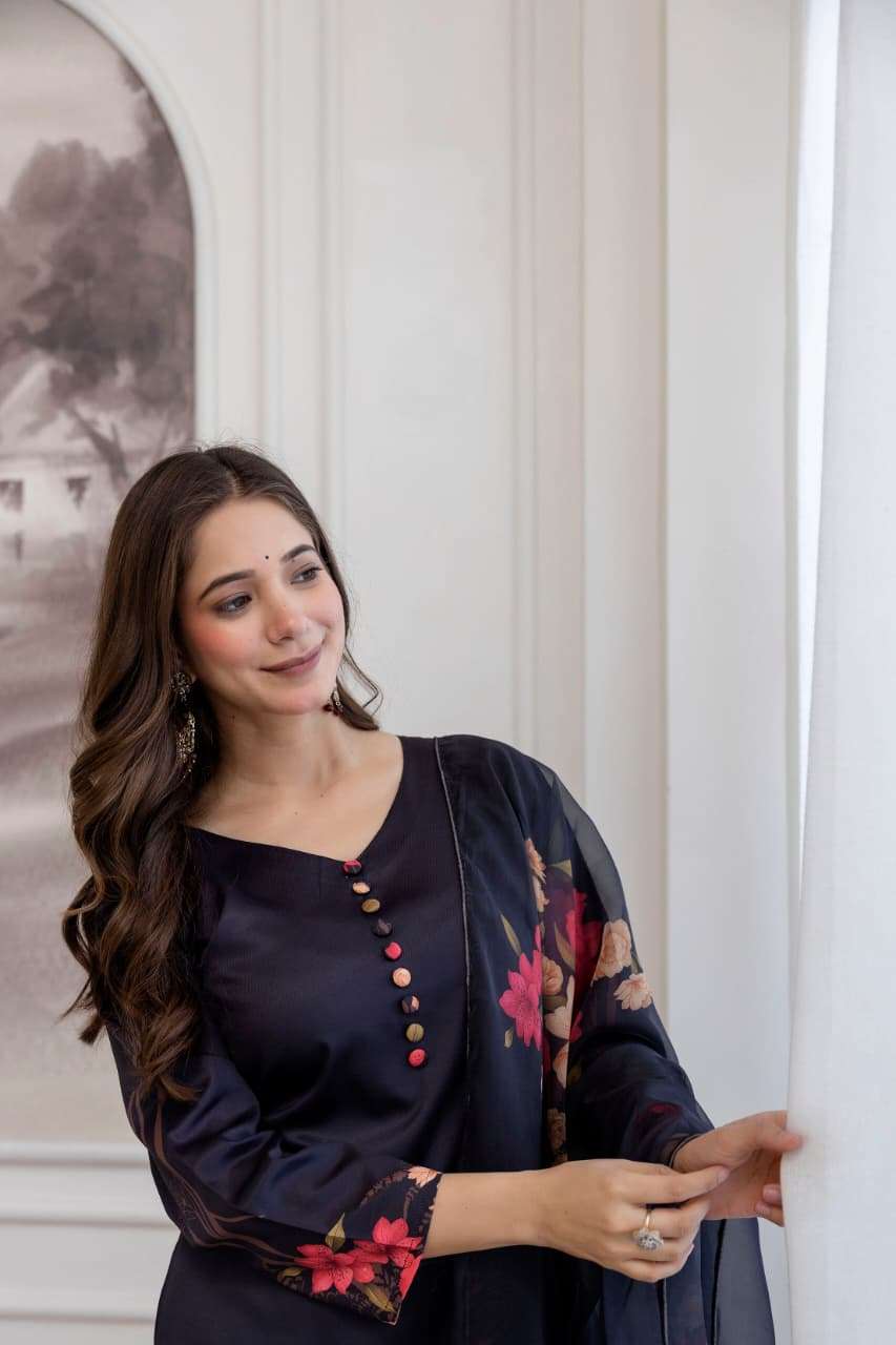 JULI-2 BY ASLIWHOLESALE DESIGNER PURE ASSAM SILK PRINTED DRESSES-00264