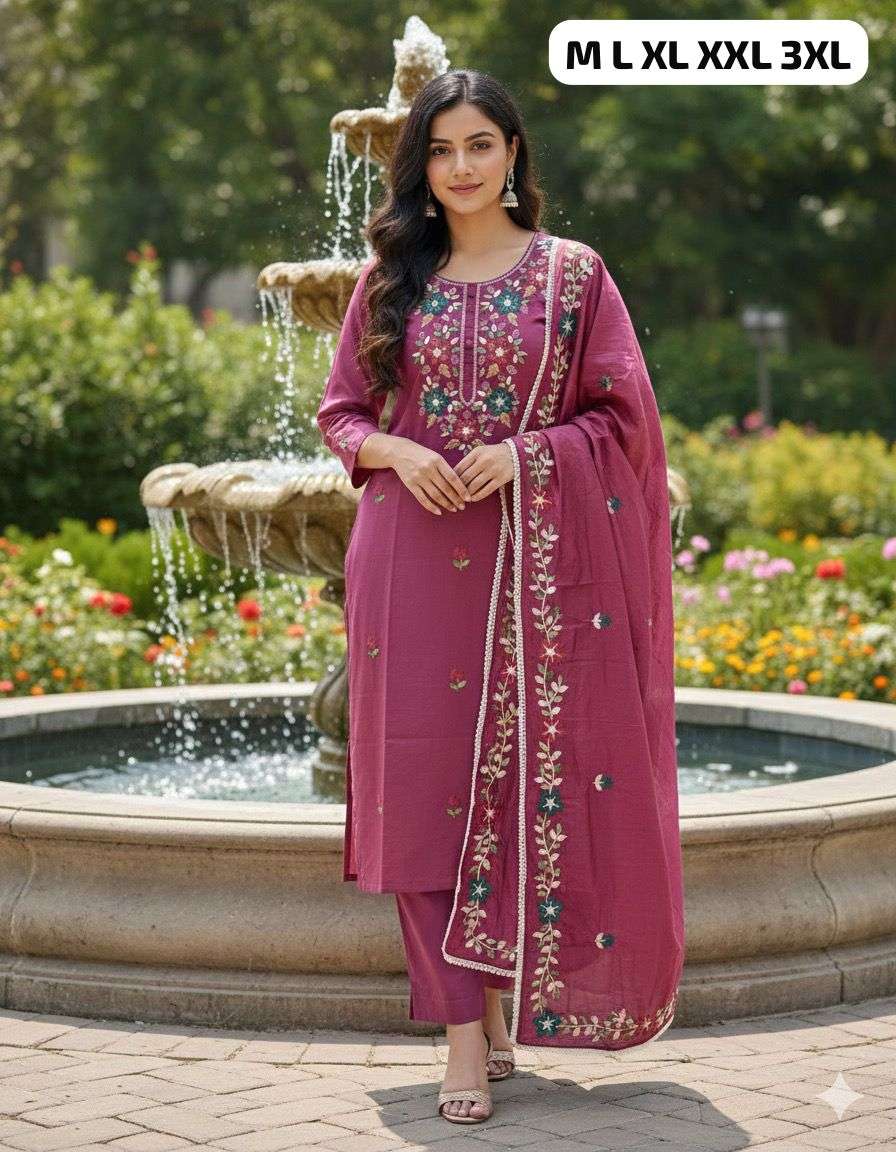 JYOTI VOL-334 BY ASLIWHOLESALE DESIGNER PURE SILK EMBROIDERY DRESSES-00233