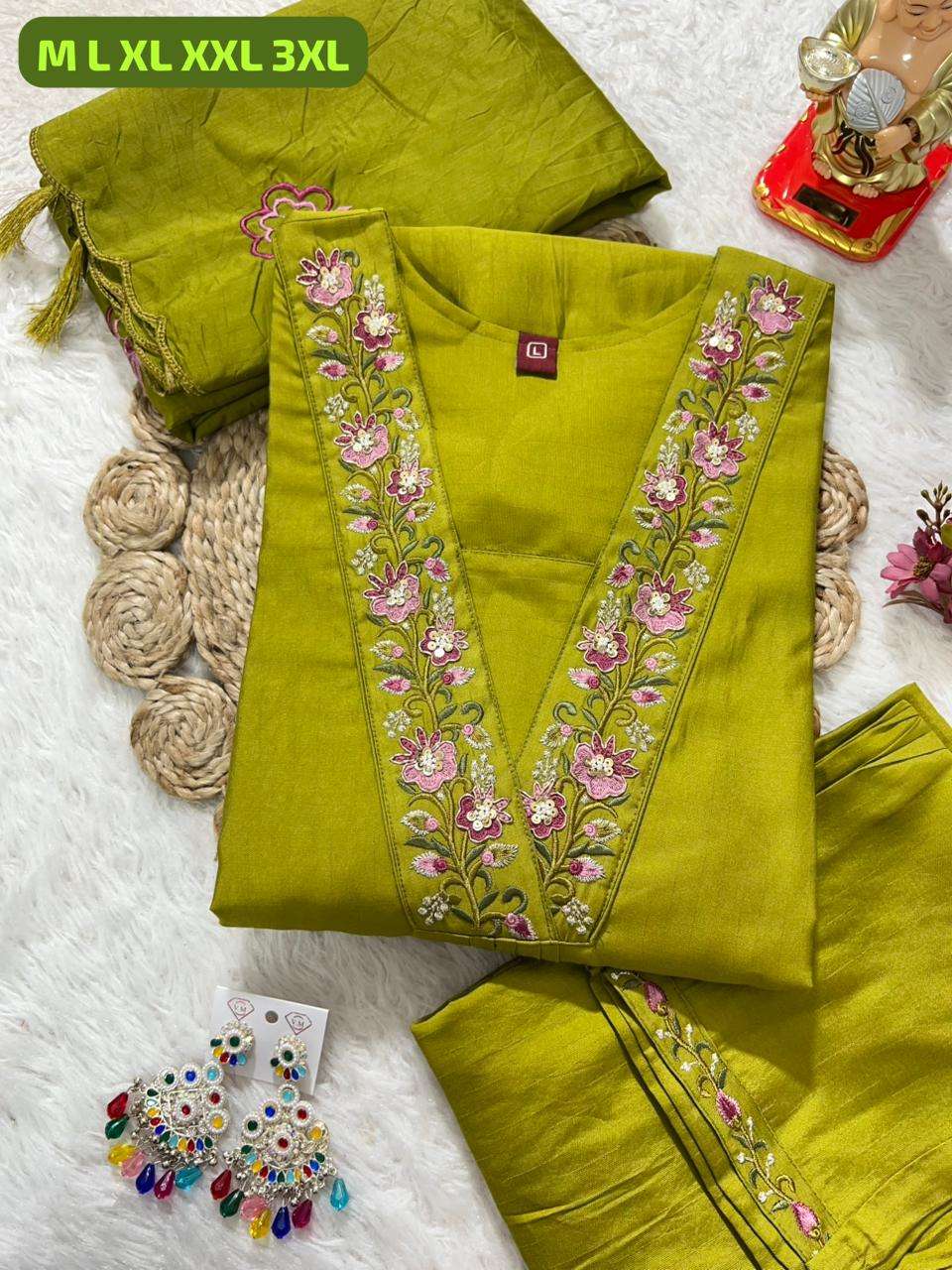 JYOTI VOL-337 BY ASLIWHOLESALE DESIGNER PURE VISCOSE EMBROIDERY DRESSES-00233