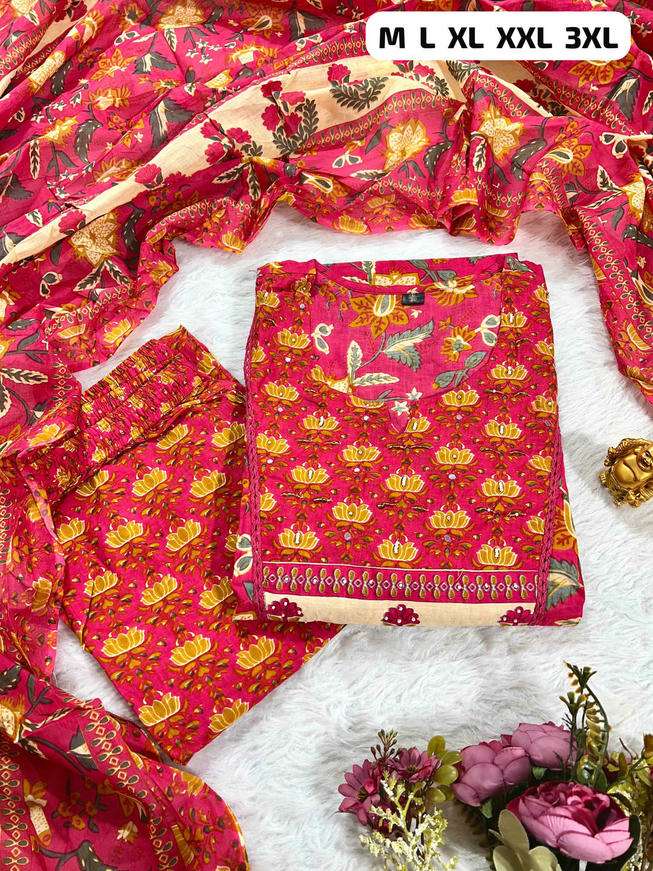 JYOTI VOL-347 BY ASLIWHOLESALE DESIGNER PURE HEAVY COTTON EMBROIDERY DRESSES-00233