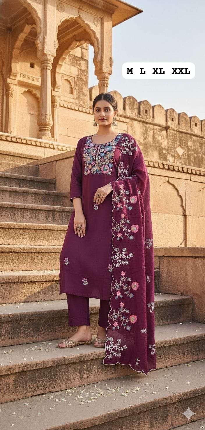JYOTI VOL-353 BY ASLIWHOLESALE DESIGNER PURE ROMAN SILK EMBROIDERY DRESSES-00233