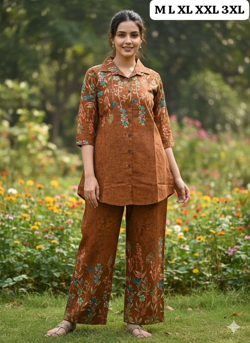 JYOTI VOL-368 BY ASLIWHOLESALE DESIGNER PURE COTTON EMBROIDERY CO-ORD SET-00233