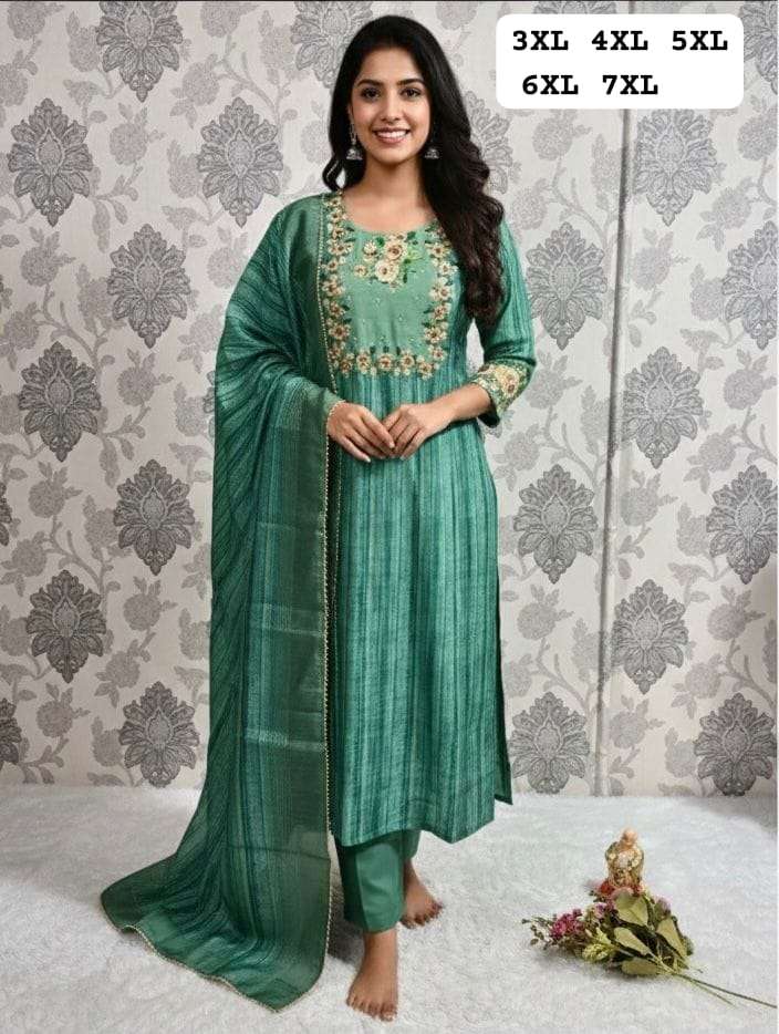 JYOTI VOL-371 BY ASLIWHOLESALE DESIGNER PURE MUSLIN SILK EMBROIDERY DRESSES-00233