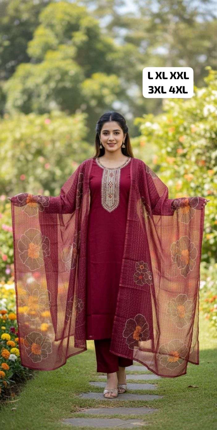 JYOTI VOL-383 BY ASLIWHOLESALE DESIGNER PURE ROMAN EMBROIDERY DRESSES-00233
