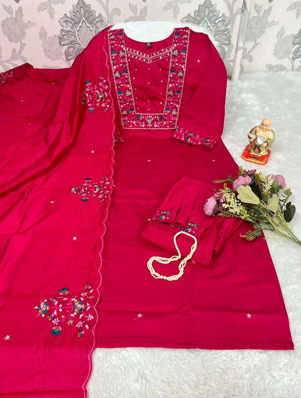 JYOTI VOL-396 BY ASLIWHOLESALE DESIGNER PURE VISCOSE EMBROIDERY DRESSES-00233