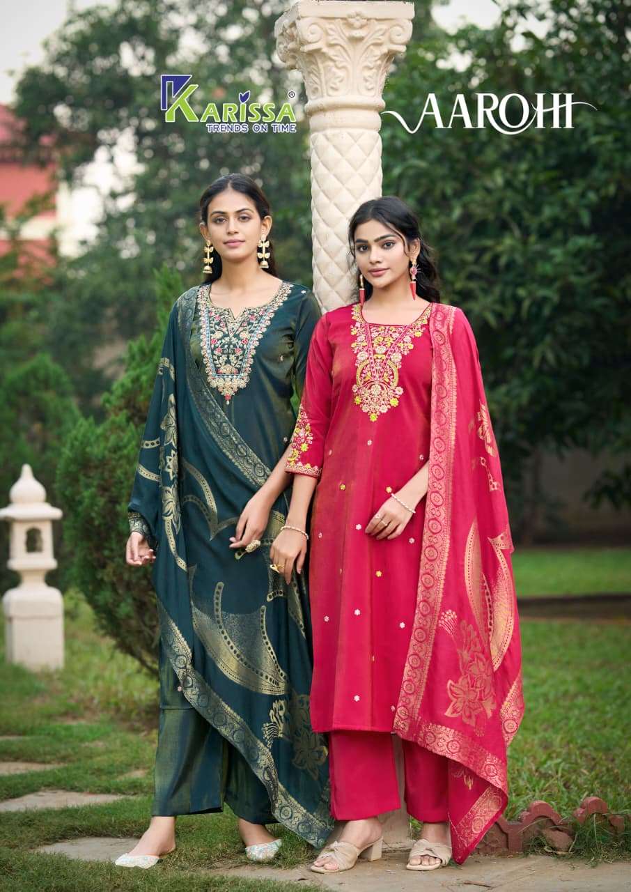KARISSA AAROHI 1001 TO 1004 SERIES PURE VISCOSE EMBROIDERY DRESSES-00014