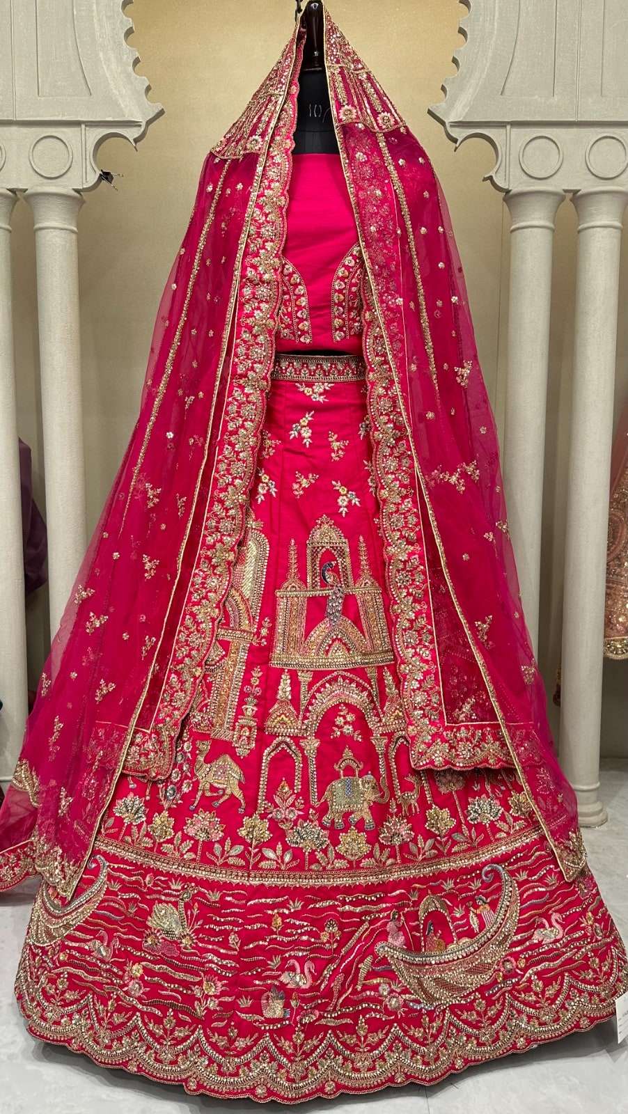 KF-2143 BY ASLIWHOLESALE DESIGNER PURE SILK EMBROIDERY LEHENGAS-00317