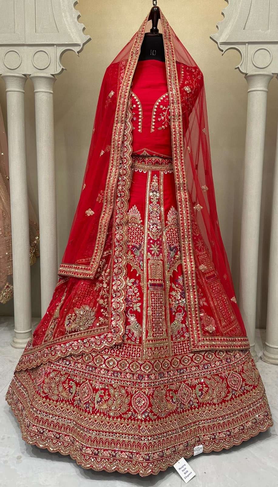 KF-2198 COLOUR BY ASLIWHOLESALE DESIGNER PURE SILK EMBROIDERY LEHENGAS-00317