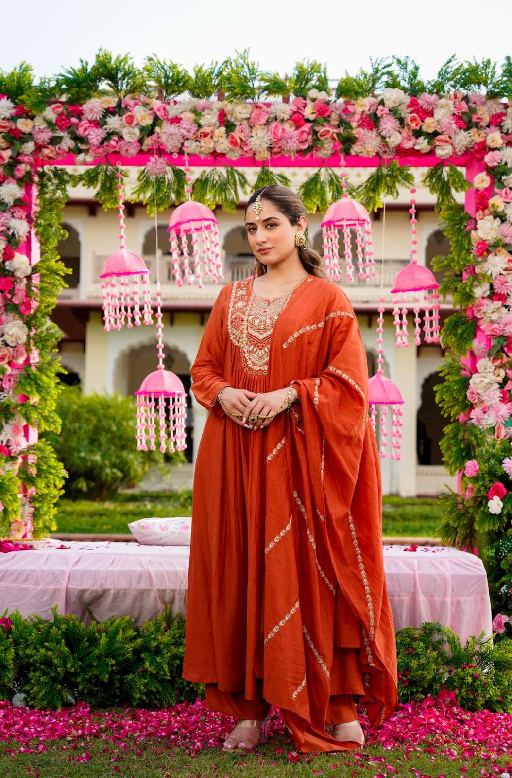 LIPSA-2 BY ASLIWHOLESALE DESIGNER PURE VICHITRA SILK EMBROIDERY DRESSES-00264