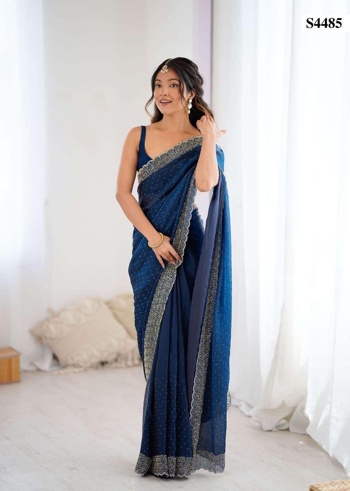 MAHOTSAV EZRA S-4482 TO S-4487 SERIES PURE SATIN PRINTED SAREES-00276