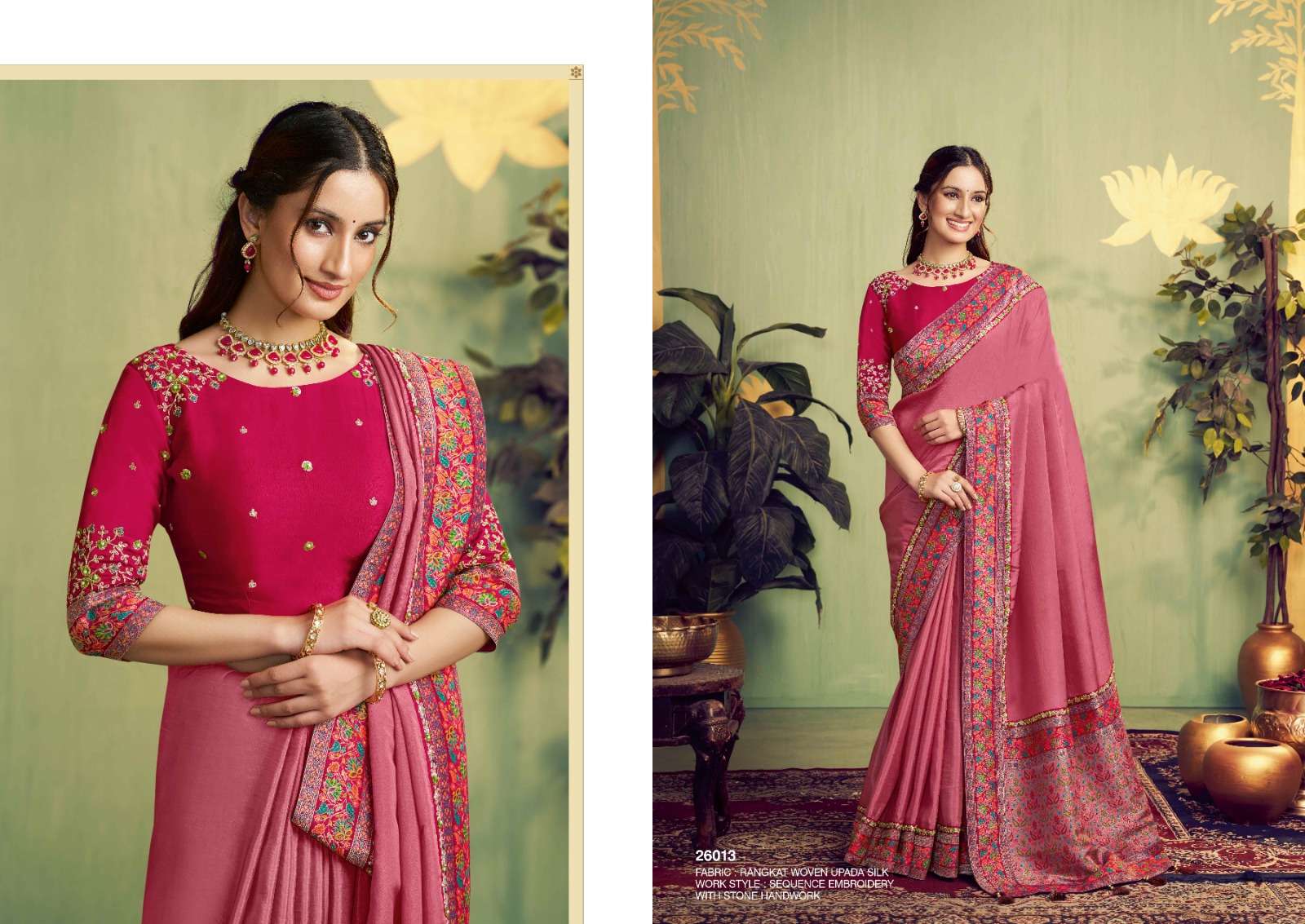 MAHOTSAV MOHMANTHAN MRINALI  26006 TO 26017 SERIES PURE SILK EMBROIDERY SAREES-00276