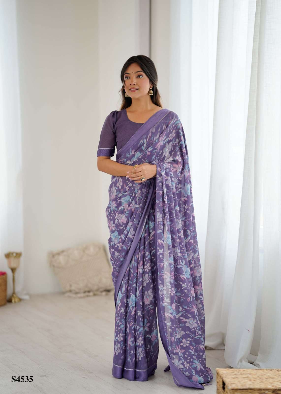  MAHOTSAV MORNI 4535 TO 4538 SERIES PURE SATIN EMBROIDERY SAREES-00276