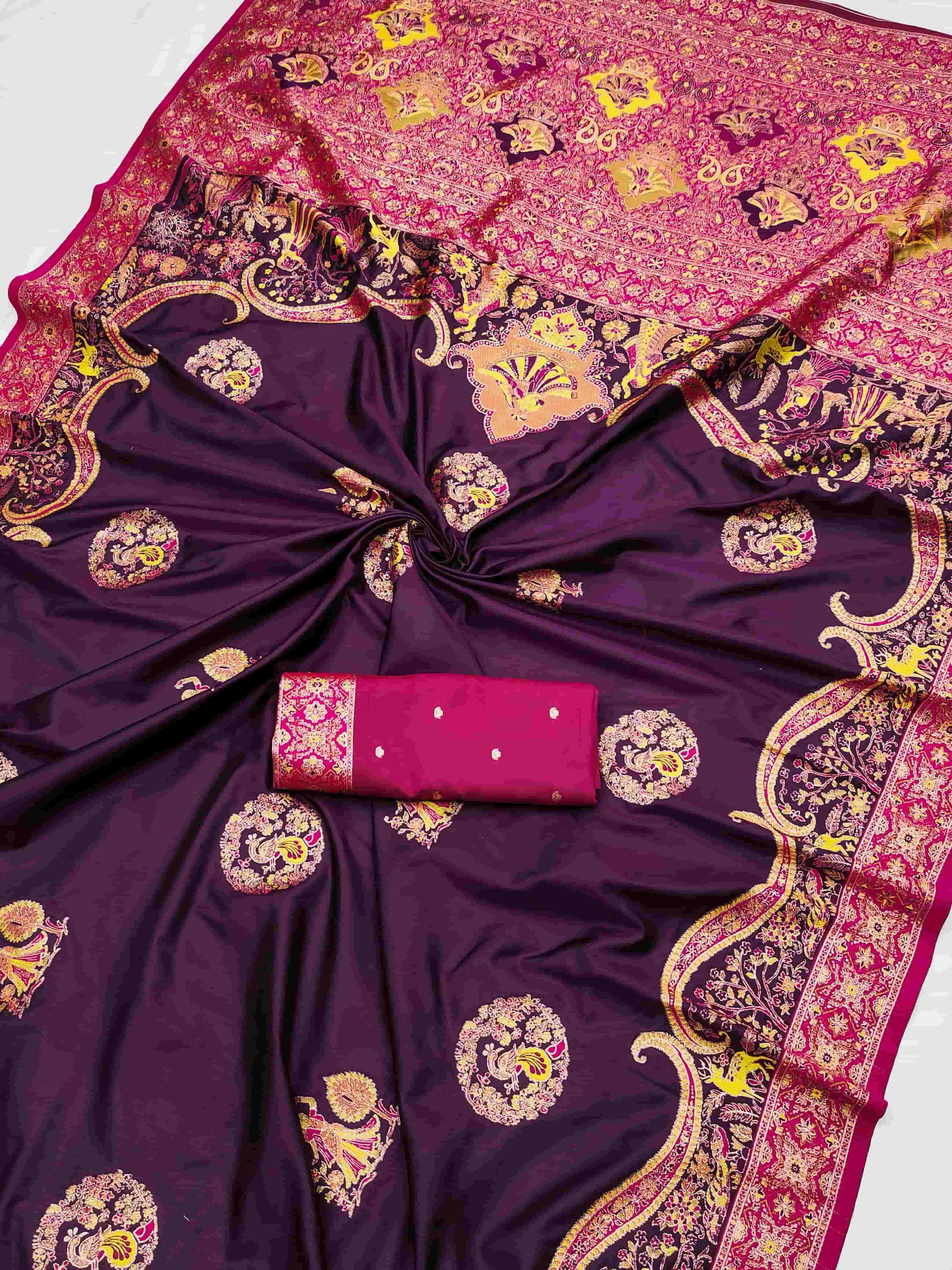 MB-50 BY ASLIWHOLESALE DESIGNER PURE PAITHANI SILK SAREES-00049