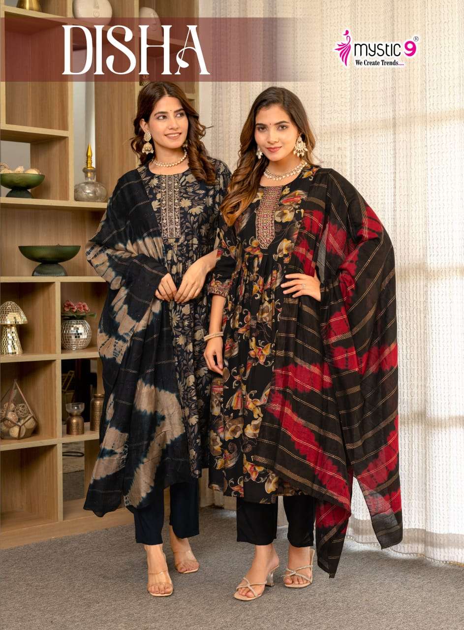 MYSTIC9 DISHA VOL-02 2001 TO 2008 SERIES PURE VERTICAN PRINTED EMBROIDERY DRESSES-00140