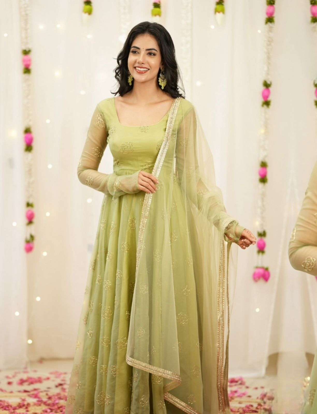 PC-555 COLOUR BY ASLIWHOLESALE DESIGNER PURE VISCOSE GOWNS-00045