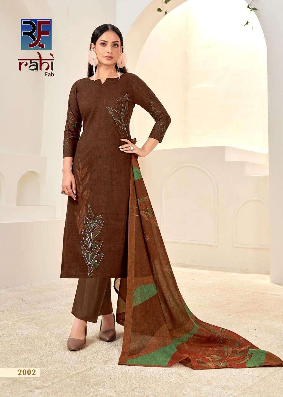 RAHI FAB RISING SILVER VOL-02 2001 TO 2008 SERIES PURE COTTON PRINTED PAKISTANI DRESSES-00062