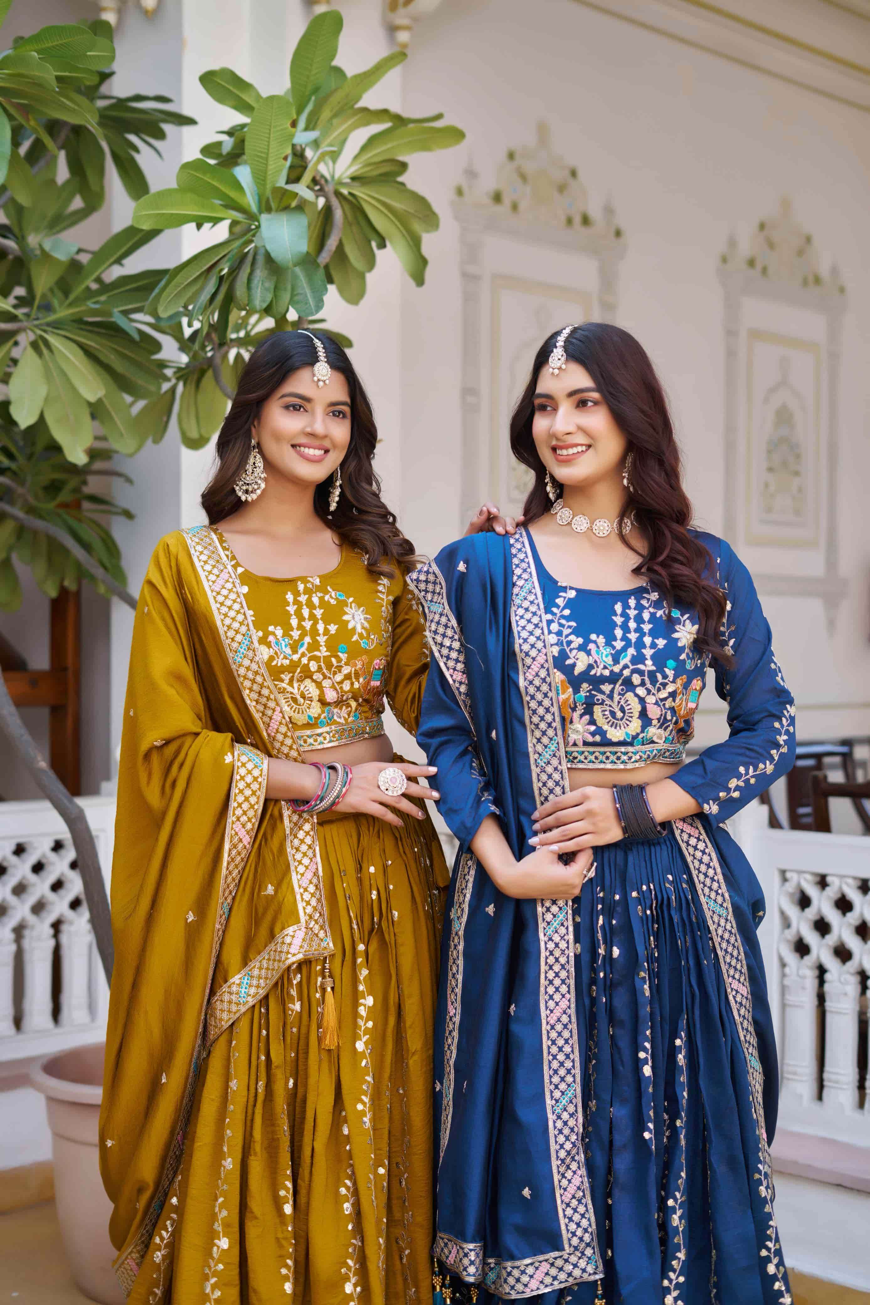 RM-150 BY ASLIWHOLESALE DESIGNER PURE VICHITRA EMBROIDERY LEHENGAS-00236