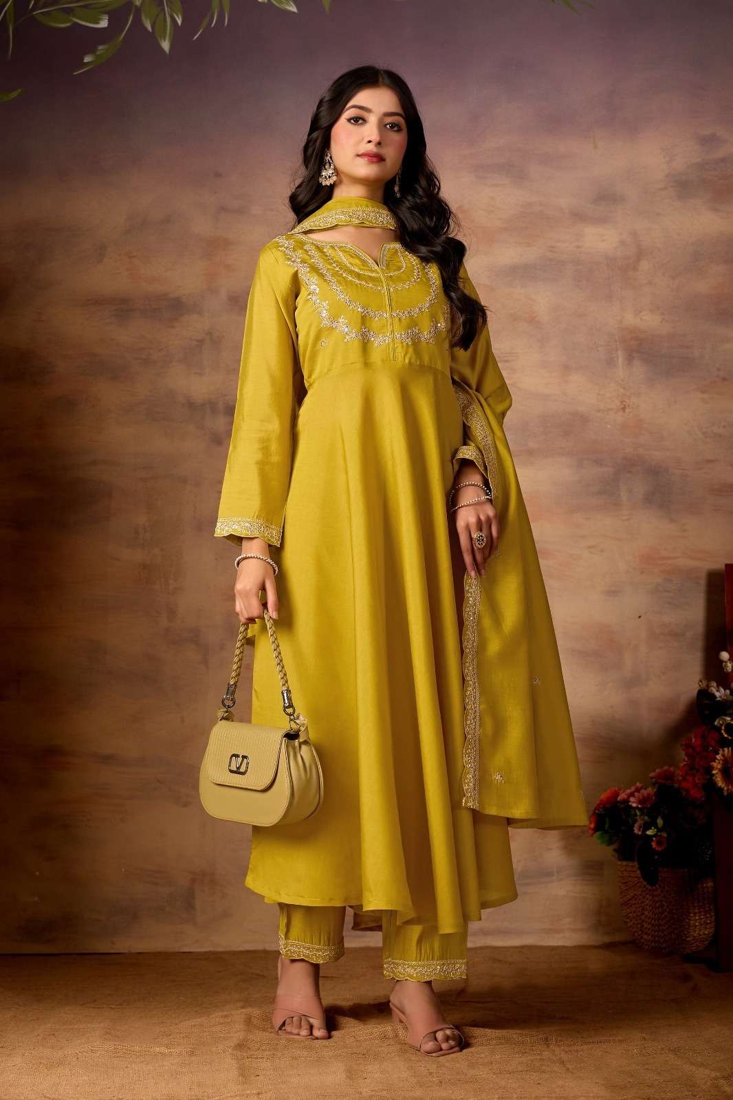 SAKOON HIT VOL-1 B Y ASLIWHOLESALE DESIGNER PURE ROMAN SILK EMBROIDERY DRESSES-00265