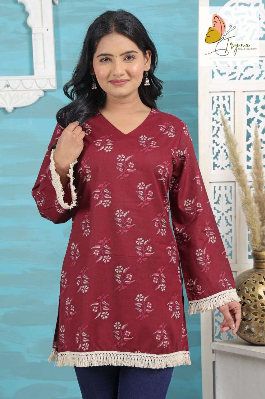 SAVYA VOL-18 BY ASLIWHOLESALE DESIGNER PURE COTTON TUNICS -00014