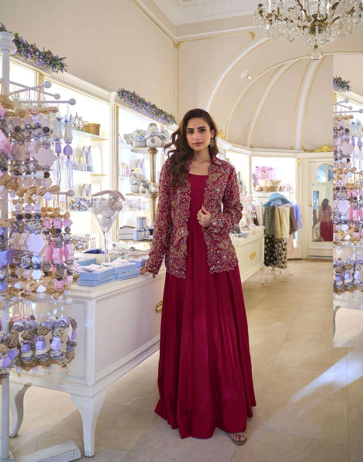 SAYURI BELINA 10090 TO 10091 SERIES PURE SILK EMBROIDERY DRESSES-00028