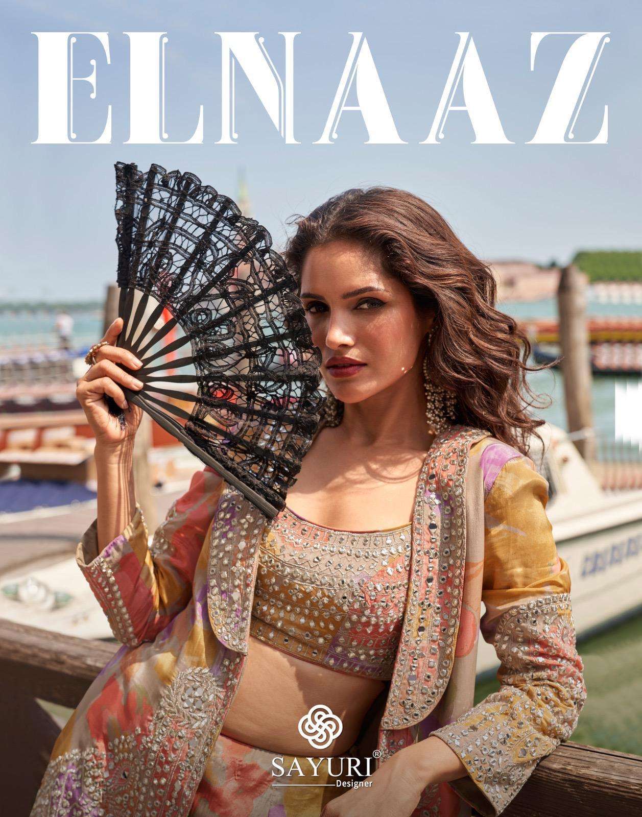 SAYURI ELNAAZ 10080 TO 10081 SERIES PURE CHINON SILK EMBROIDERY DRESSES-00028