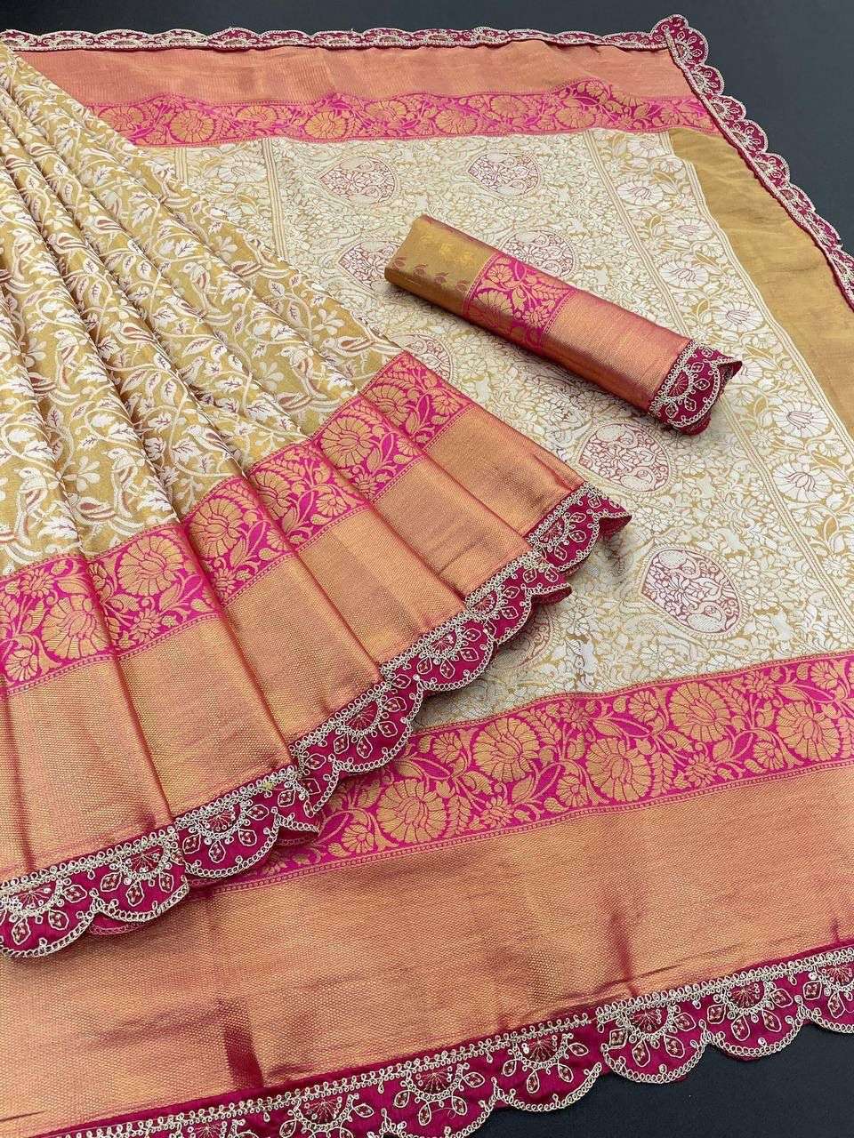 SF-752 BY ASLIWHOLESALE DESIGNER PURE KANJIVARAM SILK EMBROIDERY SAREES-00314